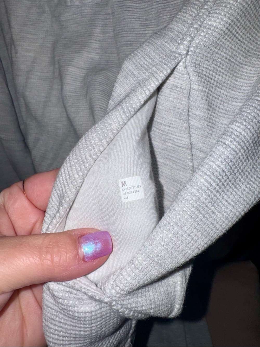 Lululemon Waffle Scuba Funnel Neck Half Zip Pullover Grey - Medium - Picture 5 of 15